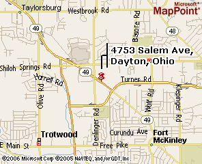 A map of 4753 Salem Ave, Dayton, Ohio. Click to see the map on MSN Maps & Directions